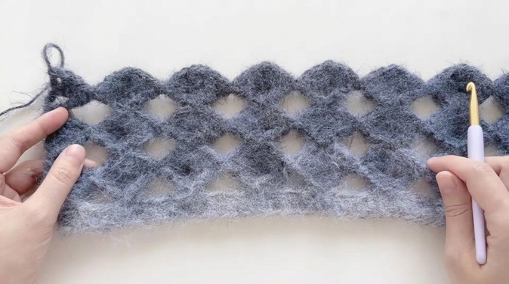 Crochet Mesh Cardigan Pattern