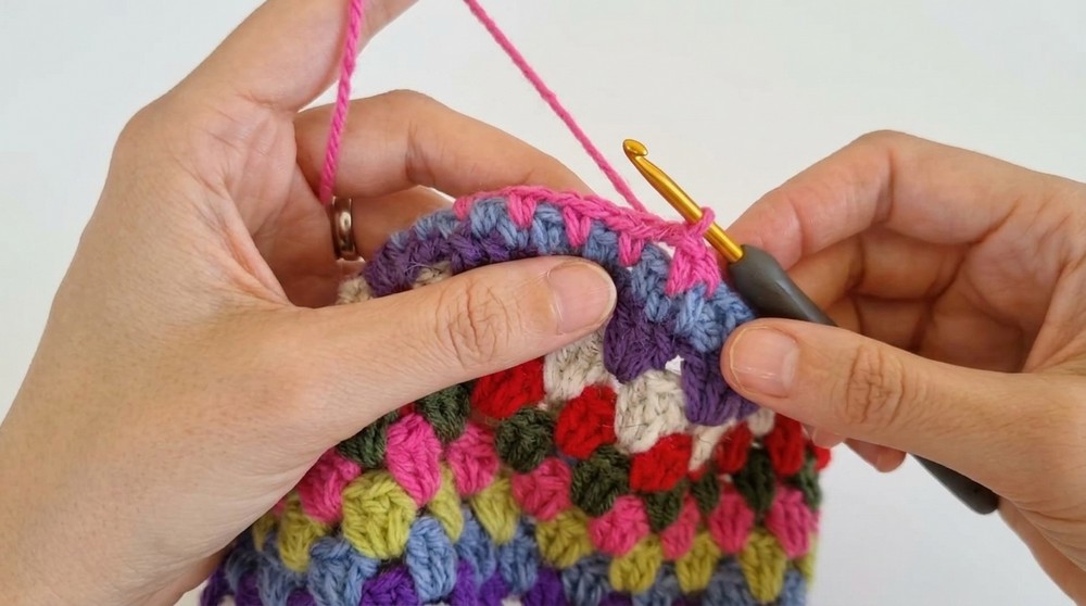 Crochet Granny Square Market Bag Pattern