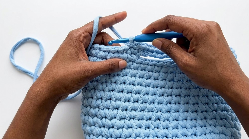 Crochet T-shirt Yarn Bag Pattern