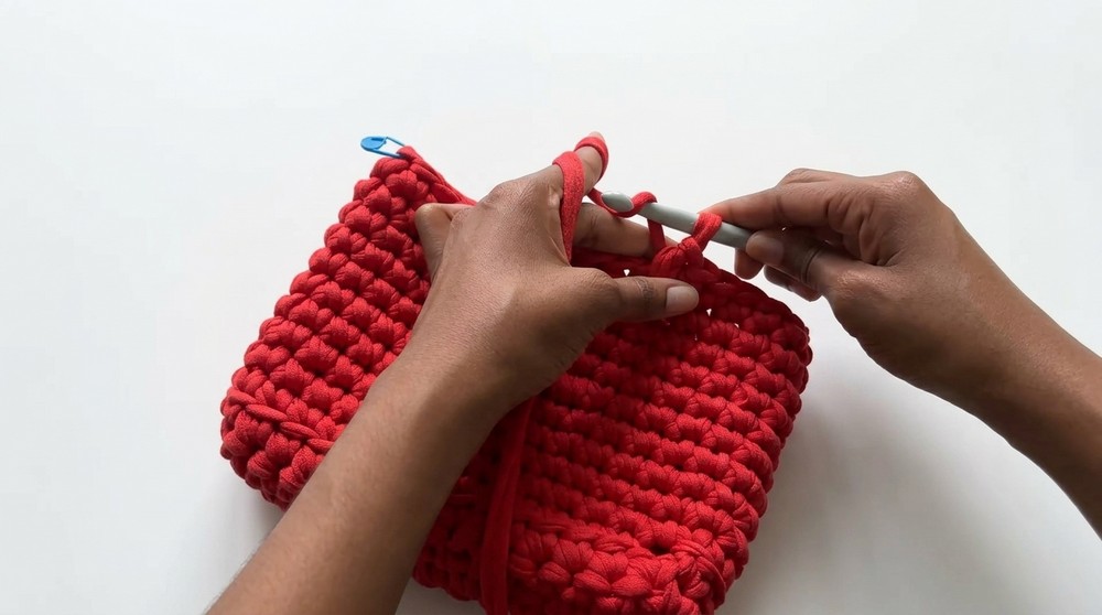 Crochet Mini T-shirt Yarn Bag Pattern