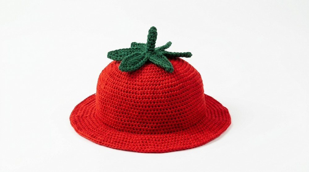 Crochet Tomato Bucket Hat Pattern