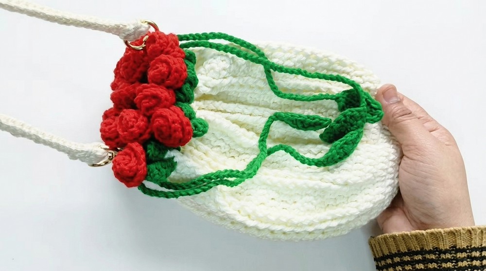 Crochet Rose Bag Pattern