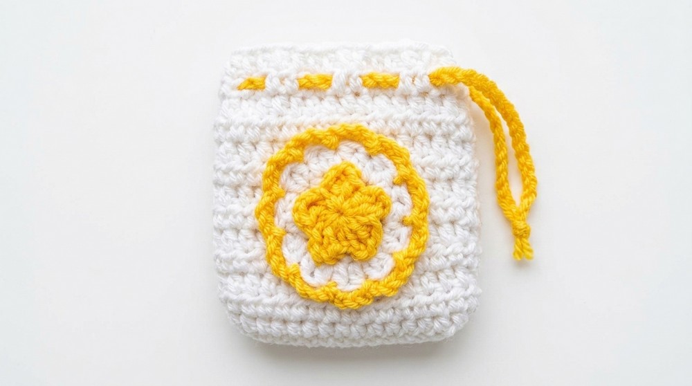 Crochet Drawstring Pouch Pattern