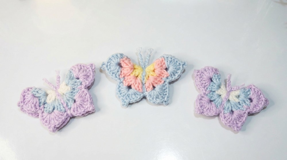 Crochet Butterfly Keychain Pattern