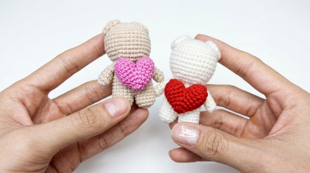 Crochet Teddy Bear Heart Pattern