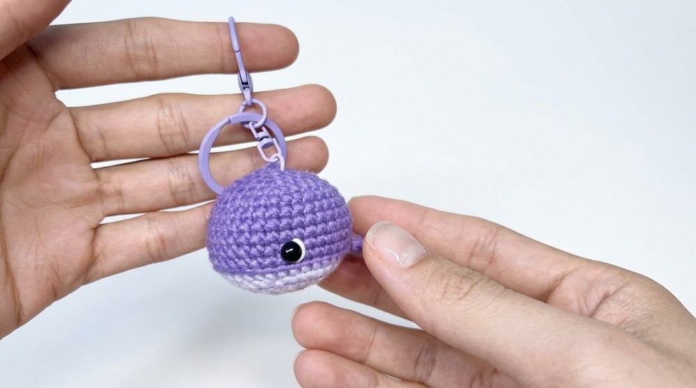 Crochet Whale Keychain Pattern