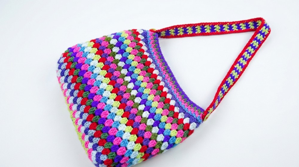 Crochet Granny Square Market Bag Pattern