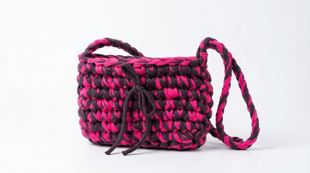 Crochet T Shirt Yarn Shoulder Bag Pattern