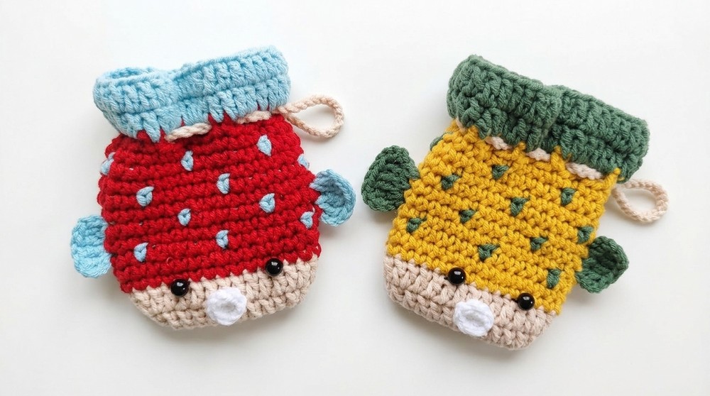 Crochet Fish Pouch Pattern