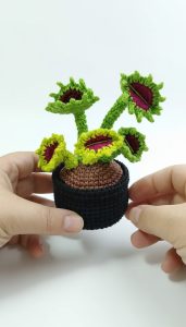 Crochet Carnivorous Plant Amigurumi Pattern