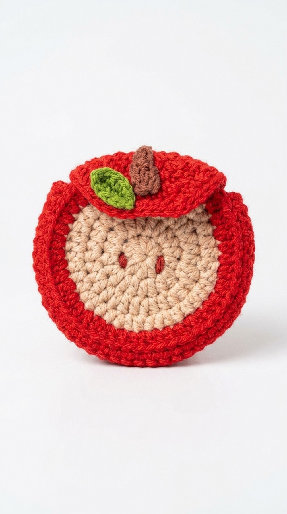 Crochet Apple Airpod Case Pattern