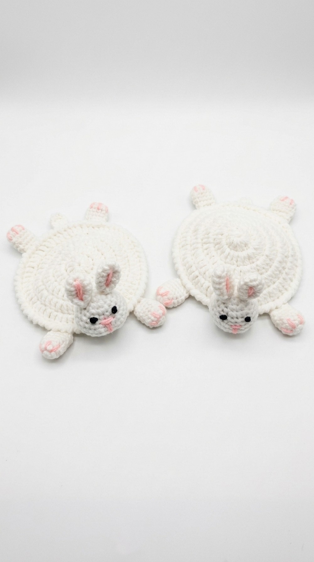 Crochet Bunny Coaster Pattern