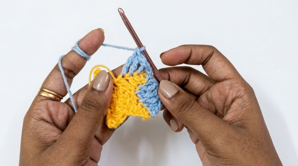 Crochet Star Granny Square Pattern
