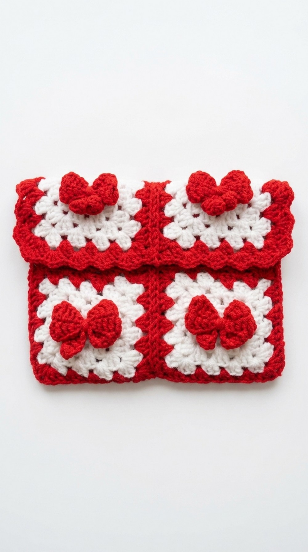 Crochet Bow Book Cover Pattern