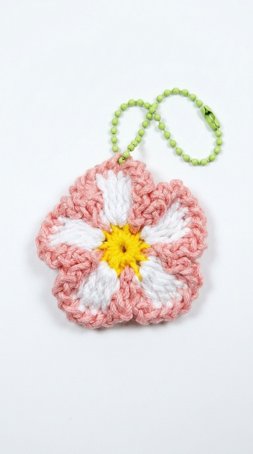 Crochet Flower Keychain Pattern