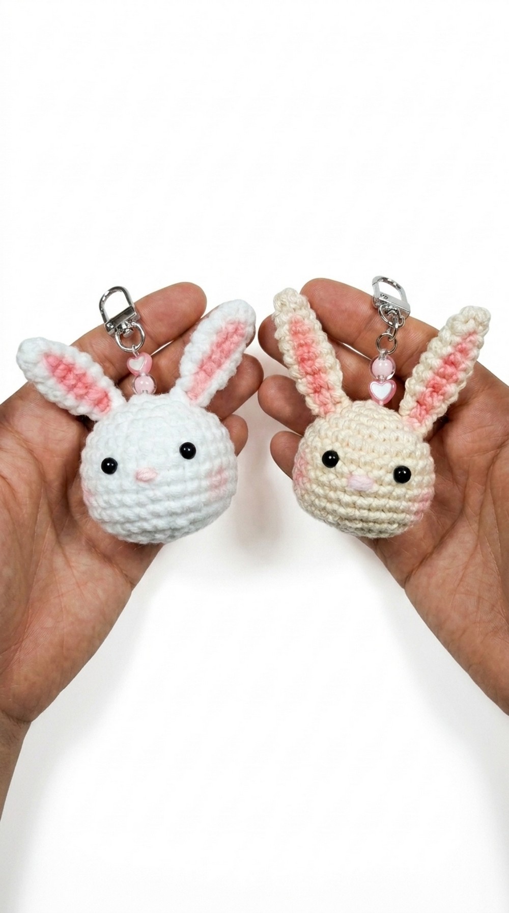 Crochet Bunny Keyhain Pattern
