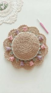 Crochet Raffia Sun Hat Pattern