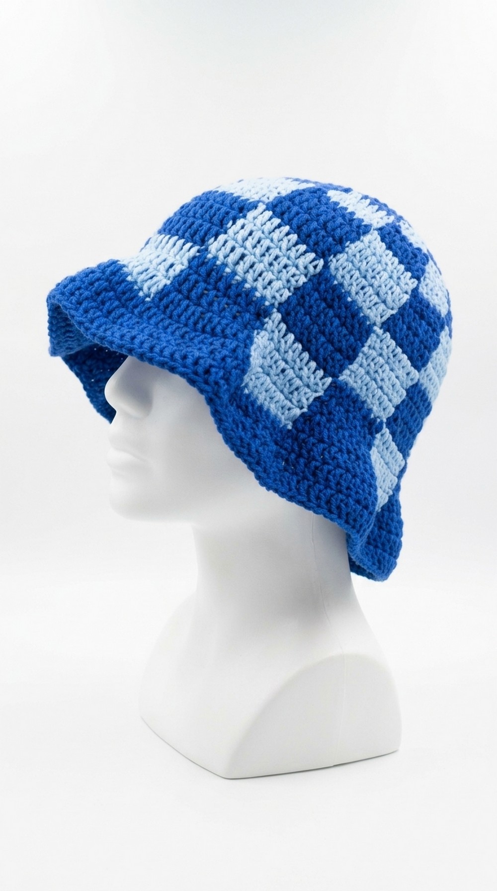 Crochet Checkered Bucket Hat Pattern