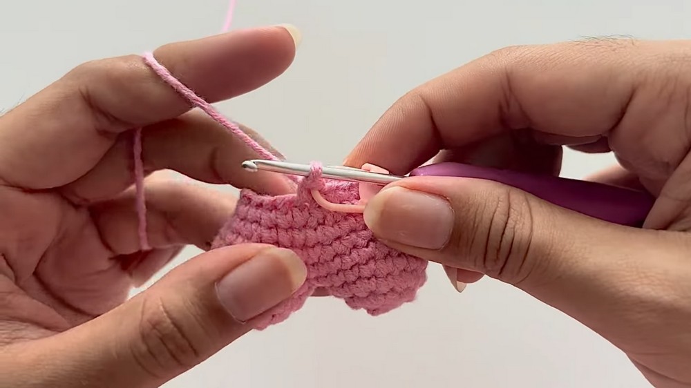 Crochet Heart Chicken Keychain Pattern