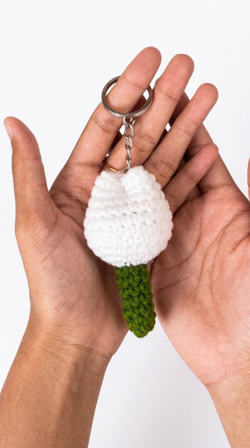 Crochet Tulip Keychain Pattern