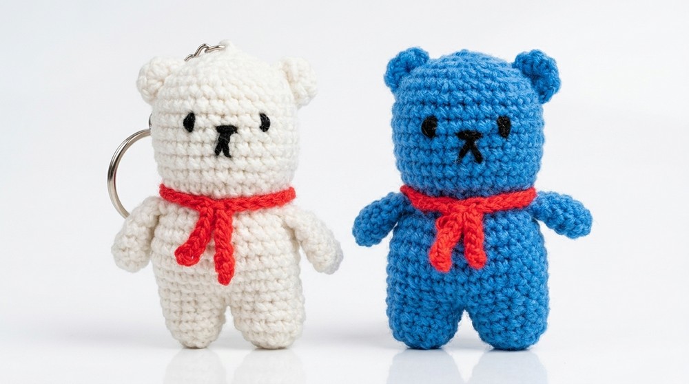 Crochet Teddy Bear Keychain Pattern