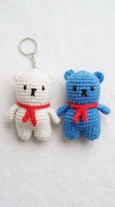 Crochet Teddy Bear Keychain Pattern
