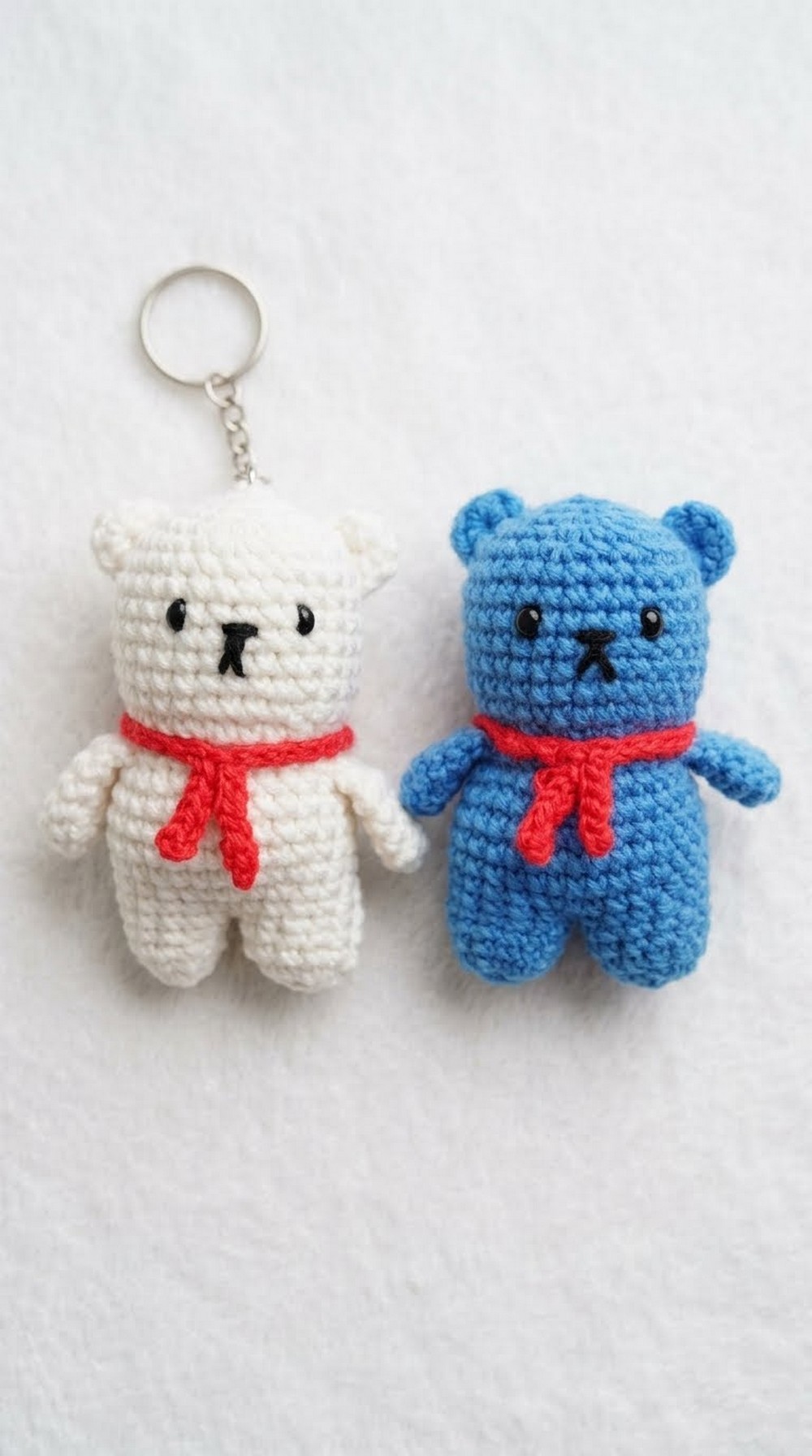 Crochet Teddy Bear Keychain Pattern