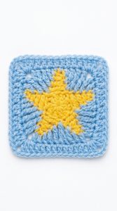 Crochet Star Granny Square Pattern
