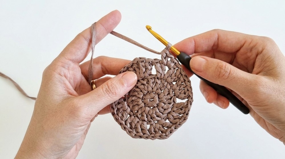 Crochet Raffia Bucket Hat Pattern