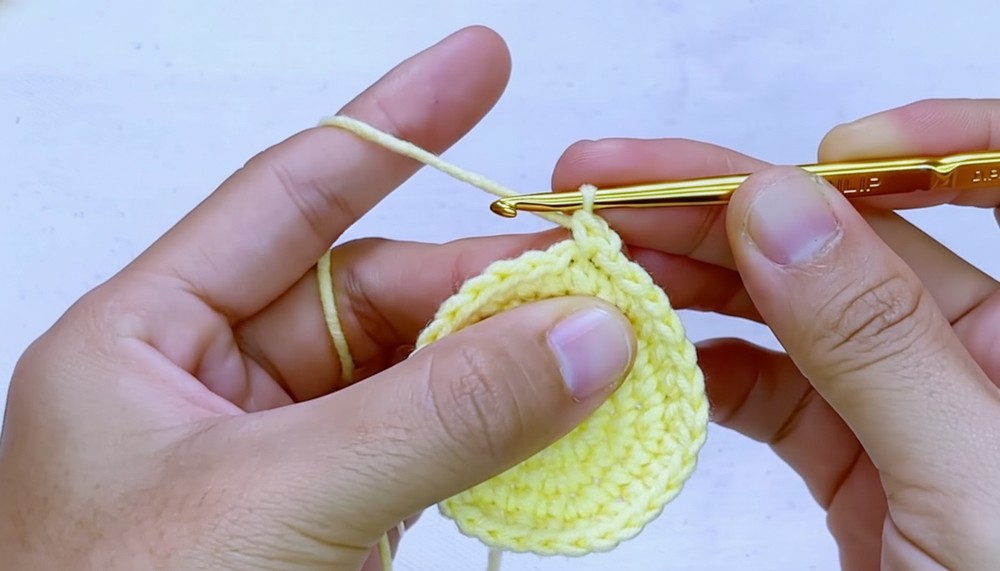 Crochet Sun Amigurumi Keychain Pattern