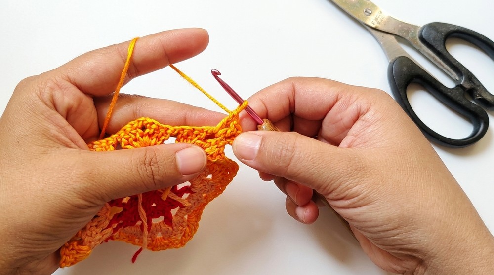 Crochet Maple Leaf Coaster Pattern