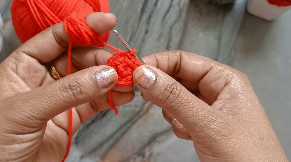 Crochet Cherry Hair Clip Pattern