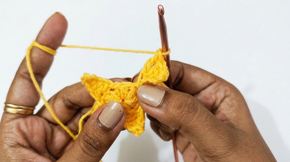 Crochet Star Granny Square Pattern