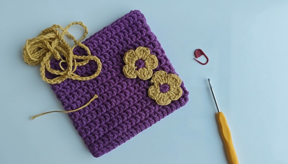 Crochet Flower Bag Pouch Pattern