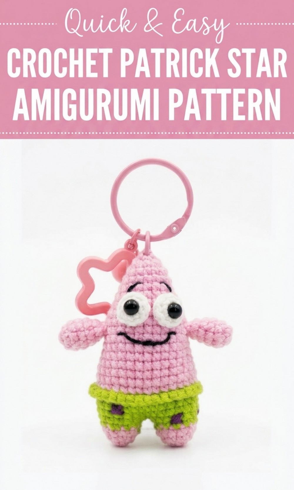 Crochet Patrick Star Amigurumi Pattern