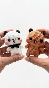 Crochet Dudu & Bubu Couple Keychain Pattern