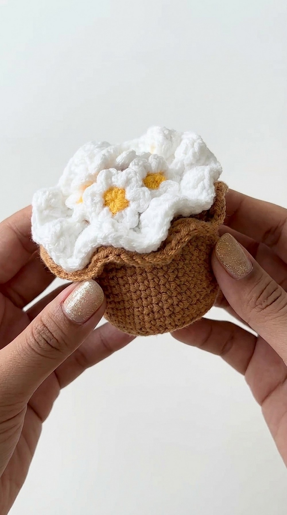 Crochet Mini Flower Bouquet Keychain Pattern