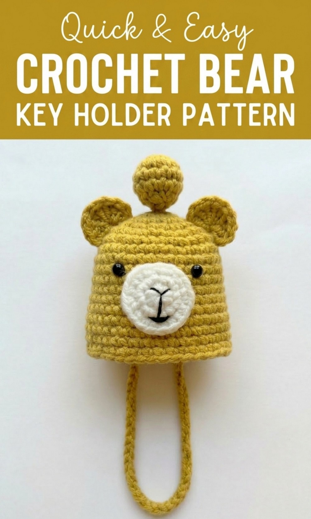 Crochet Bear Key Holder Pattern