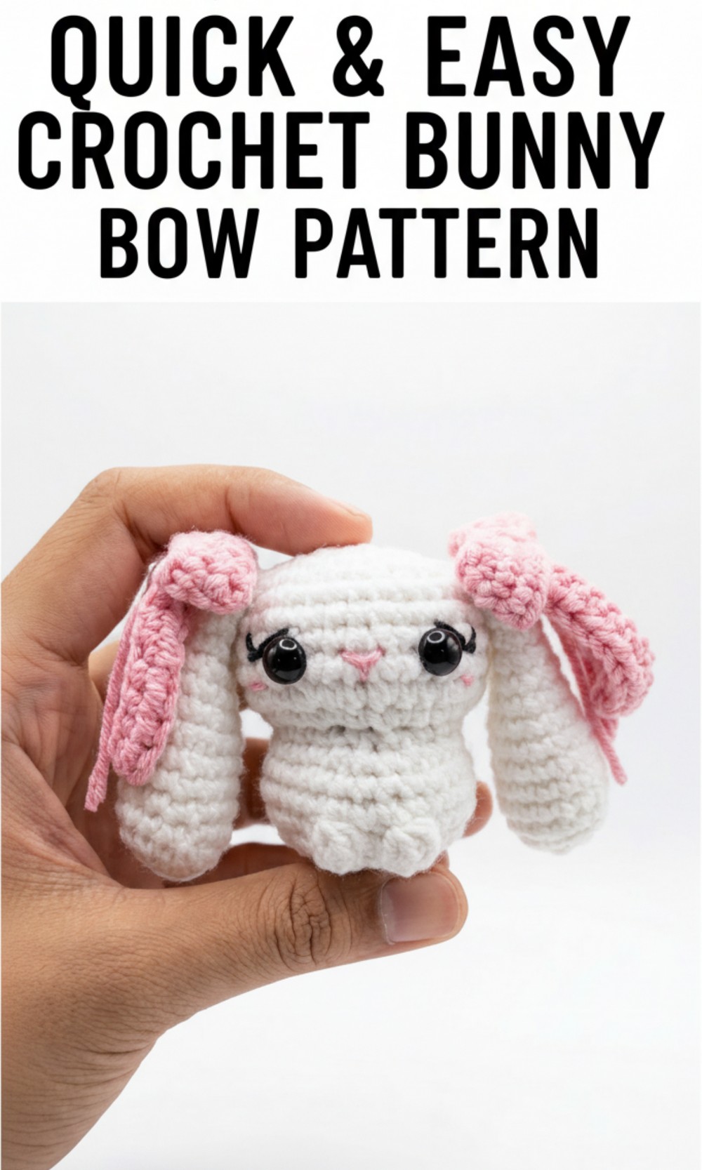 Crochet Bunny With Bow Pattern