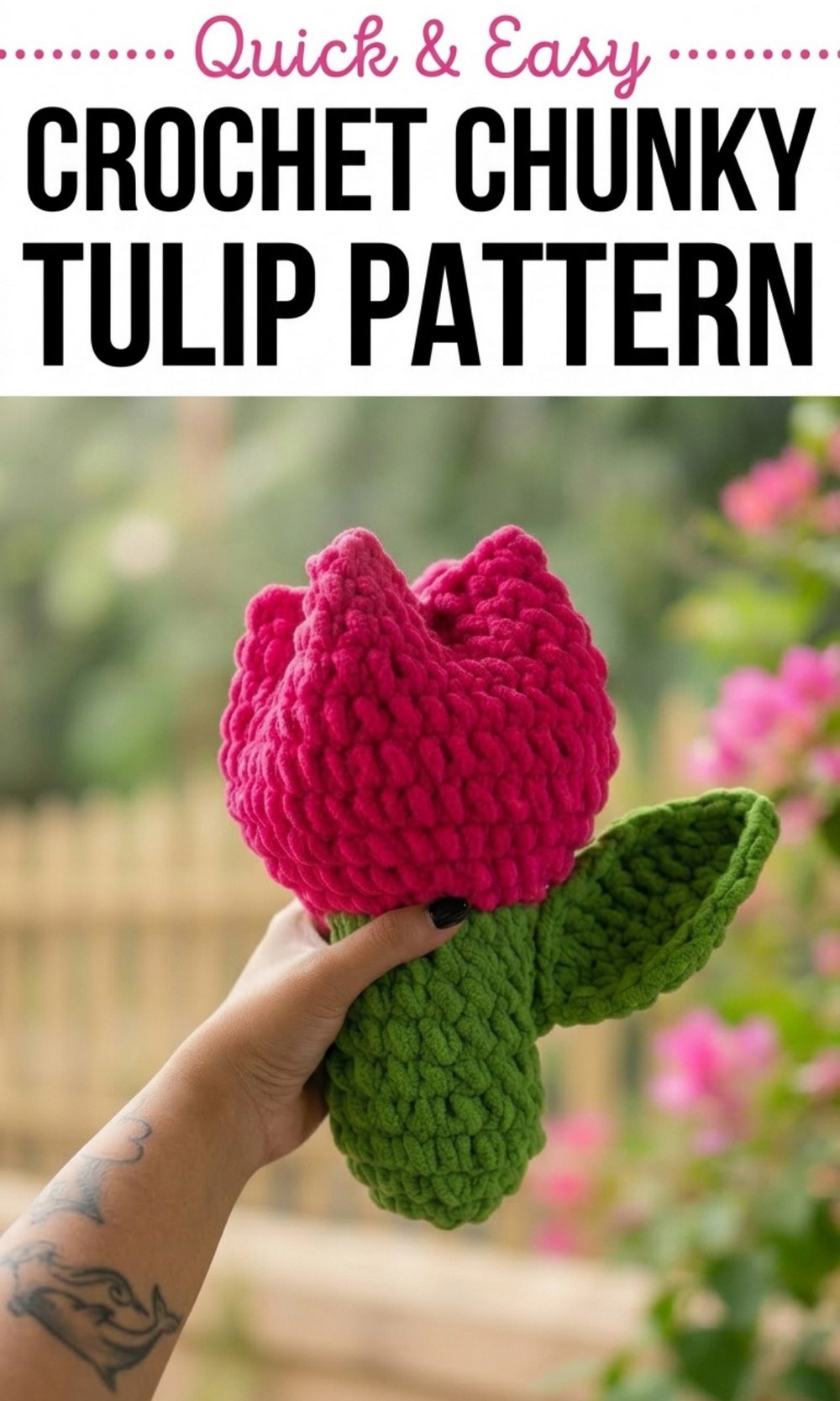 Crochet Chunky Tulip Pattern