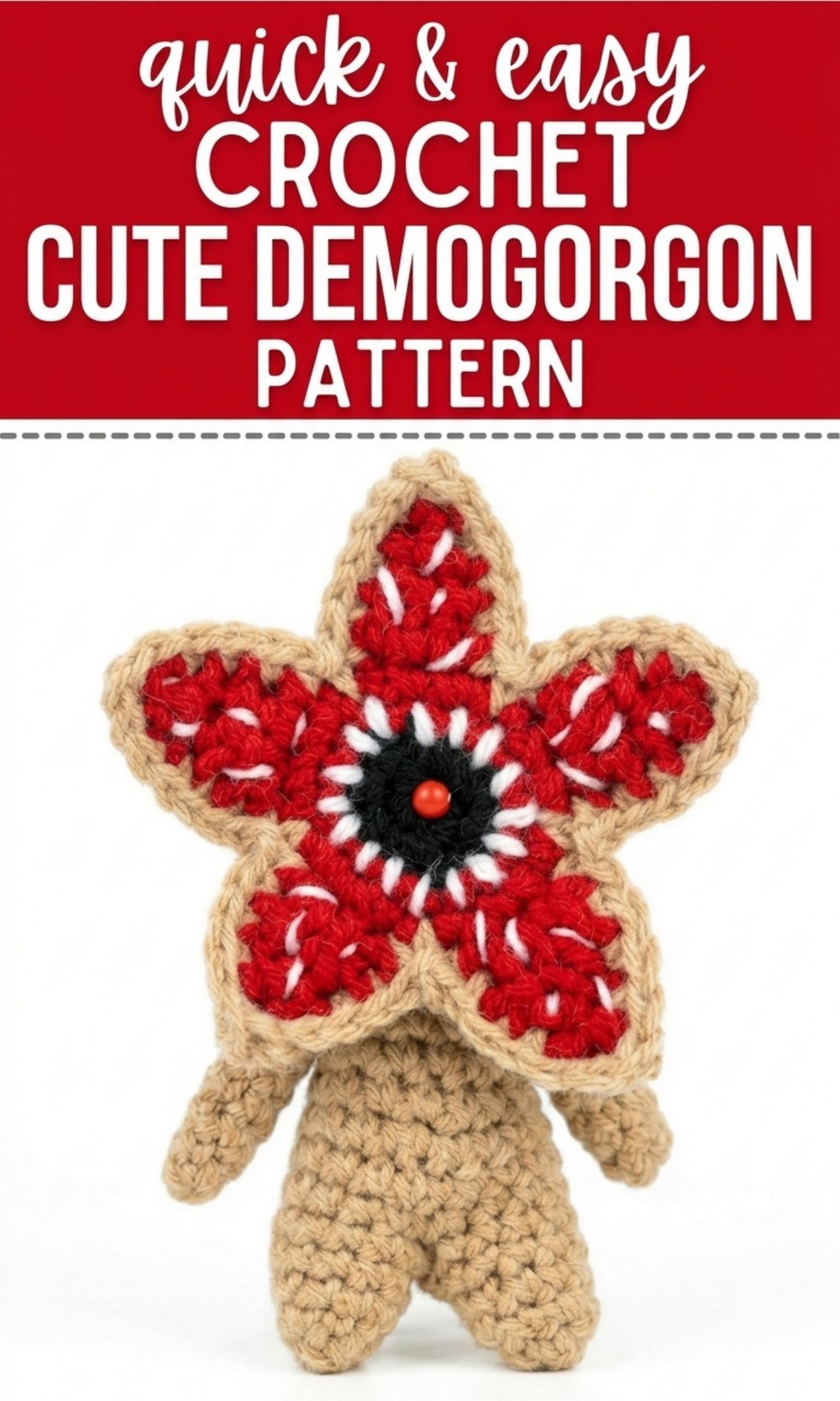 Crochet Cute Demogorgon Pattern