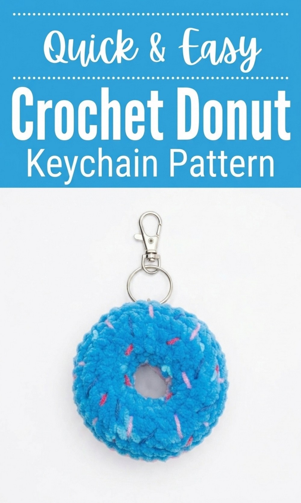 Crochet Donut Keychain Pattern
