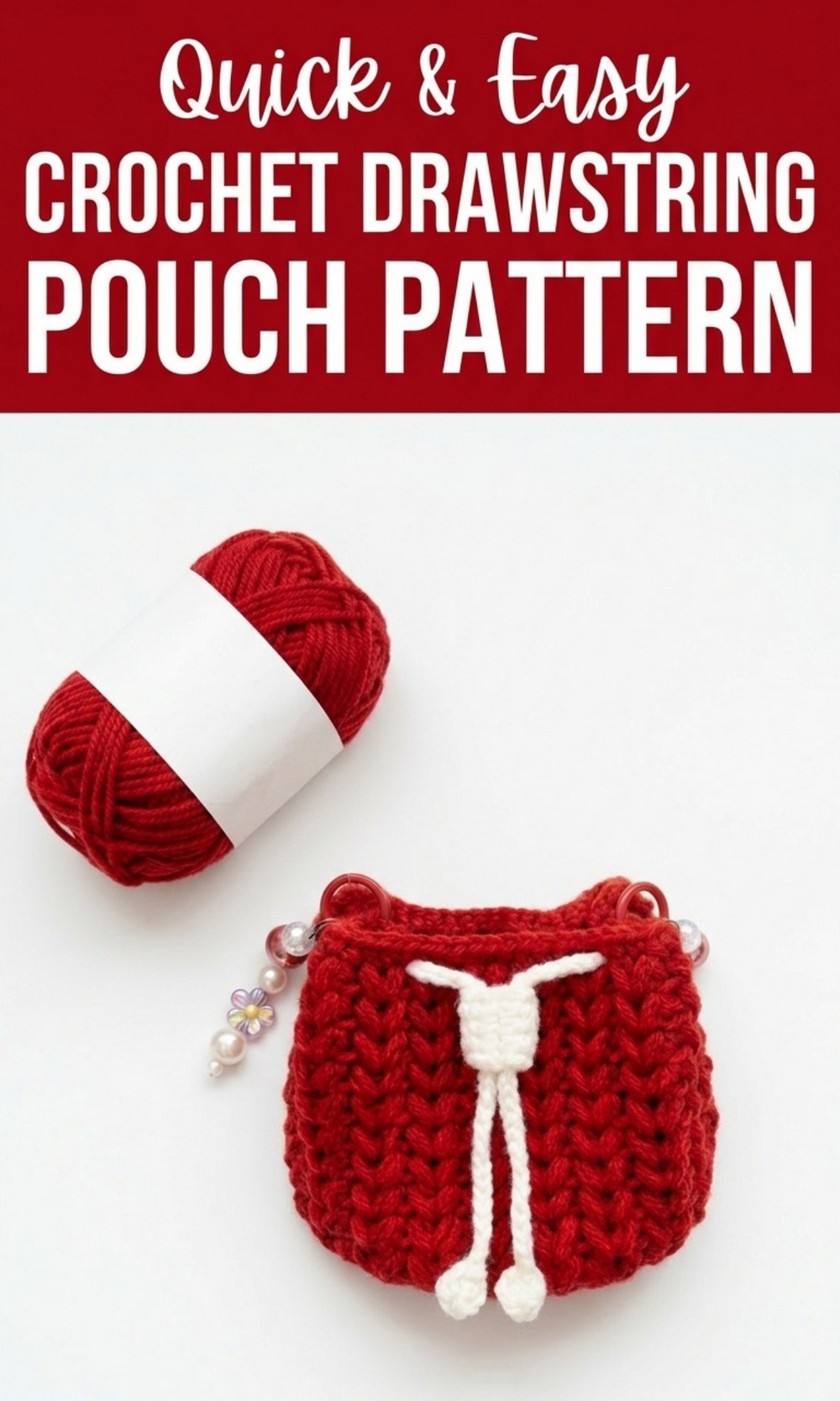 Crochet Drawstring Pouch Pattern