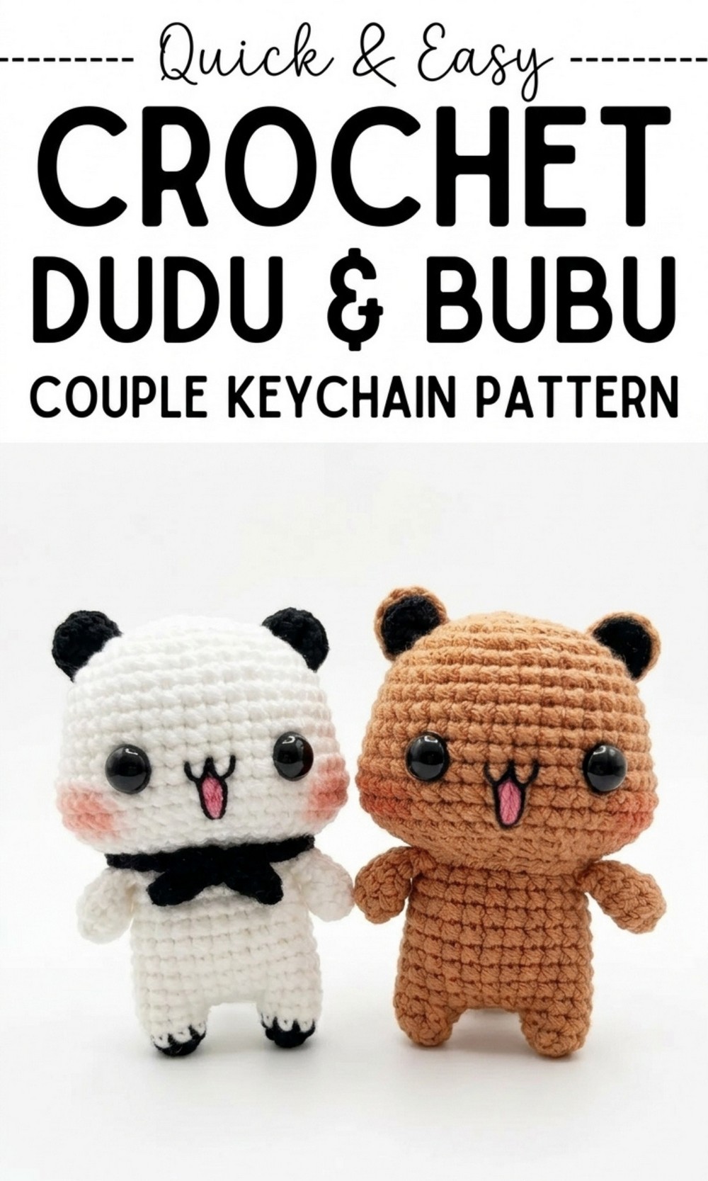 Crochet Dudu & Bubu Couple Keychain Pattern