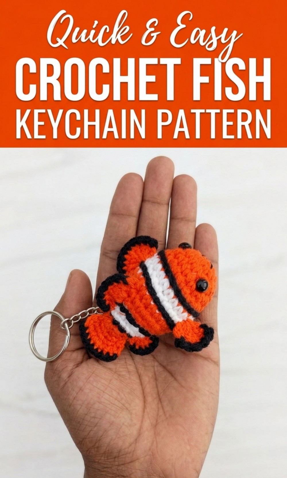 Crochet Fish Keychain Pattern