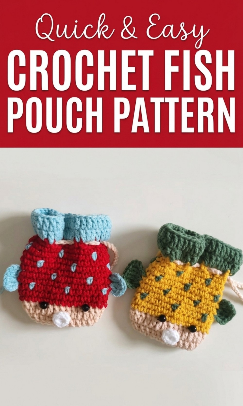 Crochet Fish Pouch Pattern