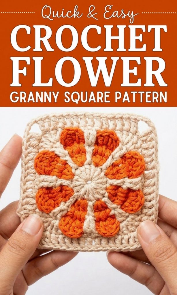 Square Patterns Flowers Beautiful Free Crochet Flower Granny Square Pattern for Blankets ...