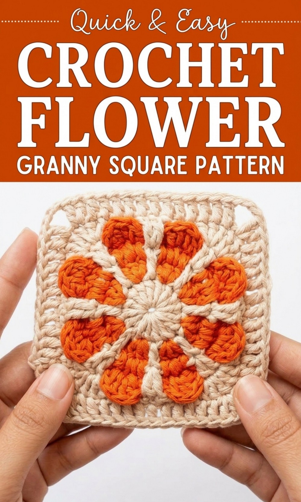 Crochet Flower Granny Square Pattern