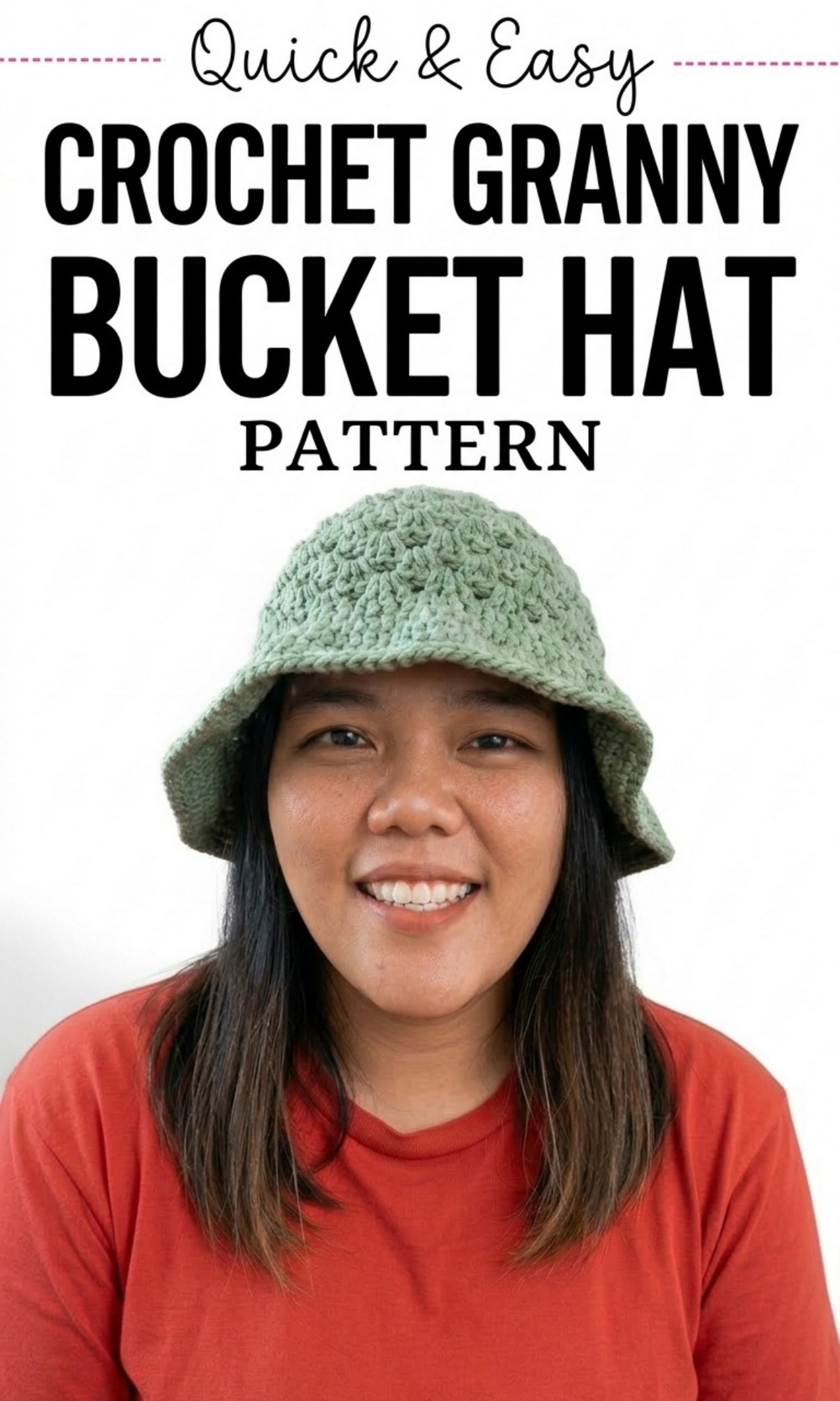 Crochet Granny Bucket Hat Pattern