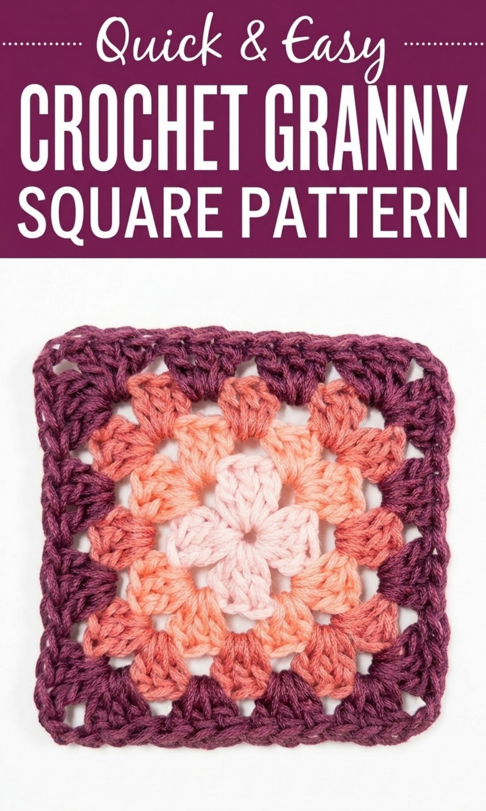 Crochet Granny Square Pattern